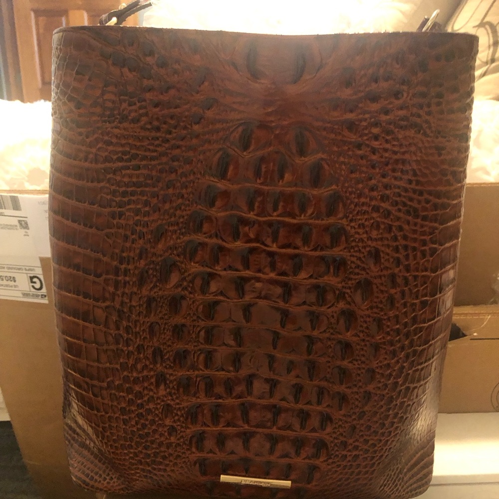 Brahmin Amelia in pecan perfect condition